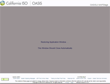 Tablet Screenshot of oasismap.caiso.com