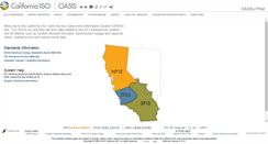 Desktop Screenshot of oasis.caiso.com